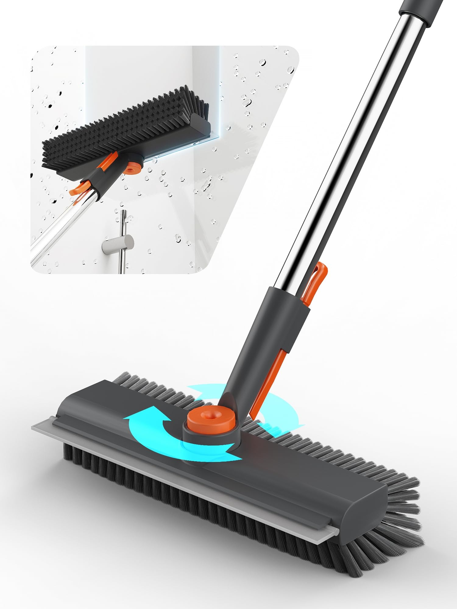 Floor Scrub Brush with Long Handle