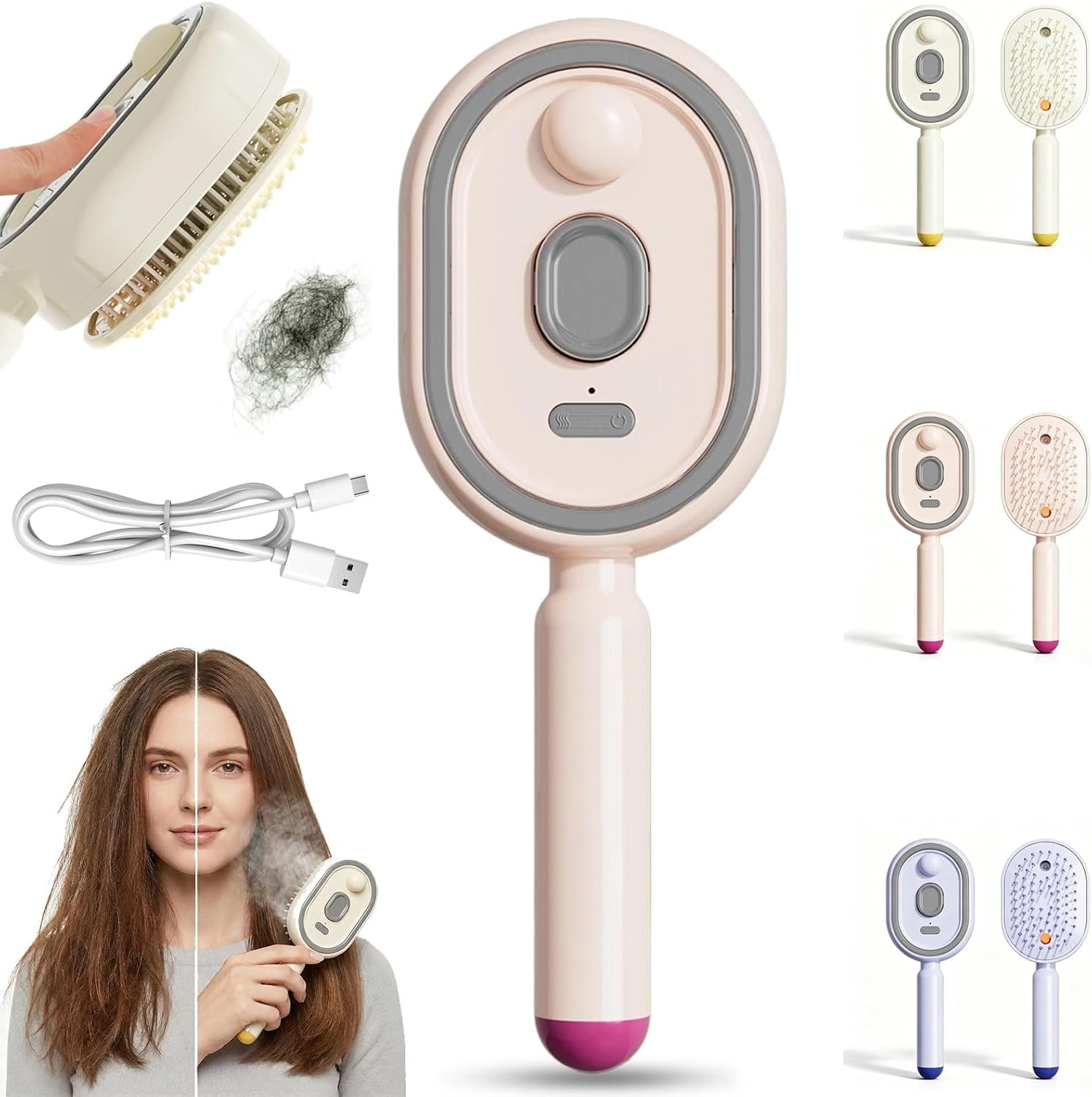 Portable Electric Hair Steam Brush